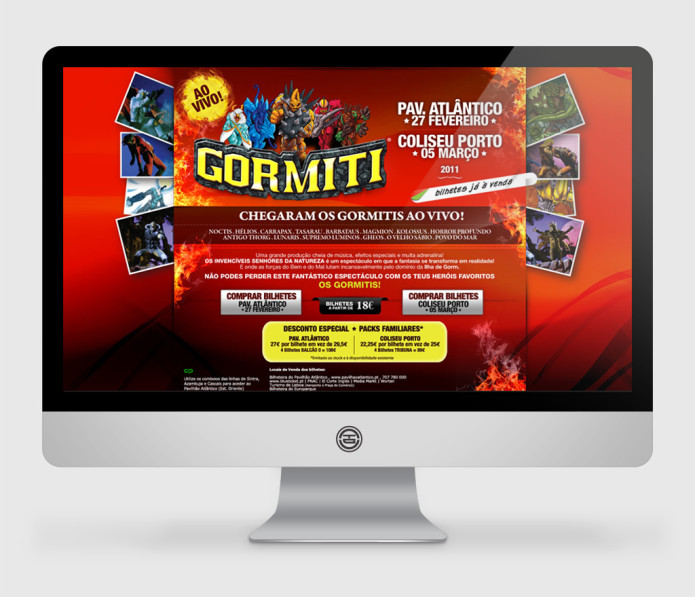 Landing Page Gormiti