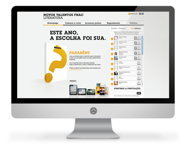 Site Novos Talentos Fnac