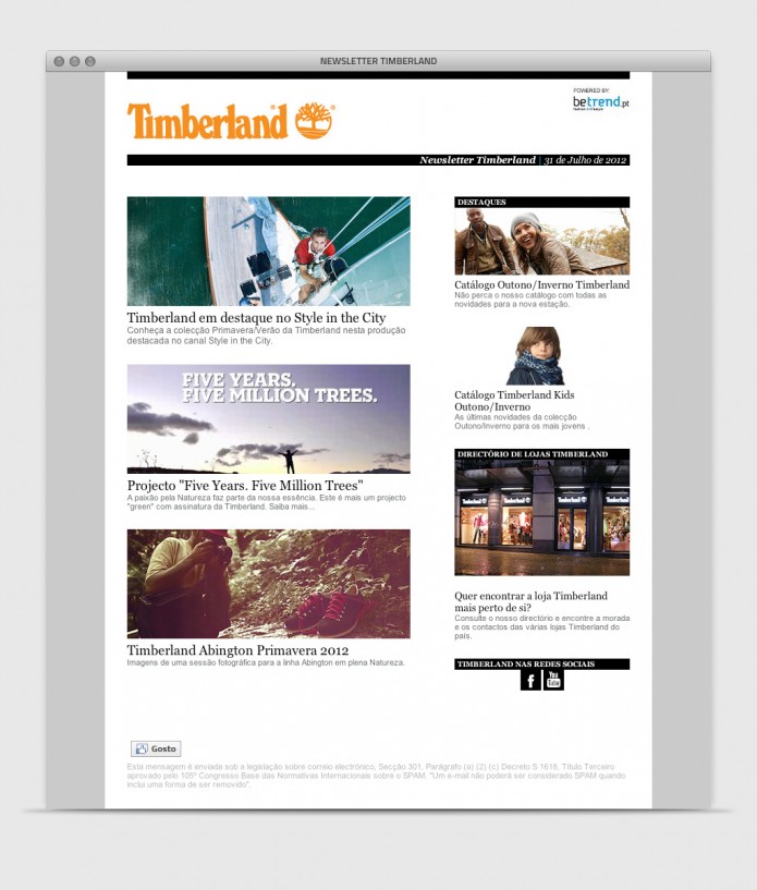 Timberland Newsletter