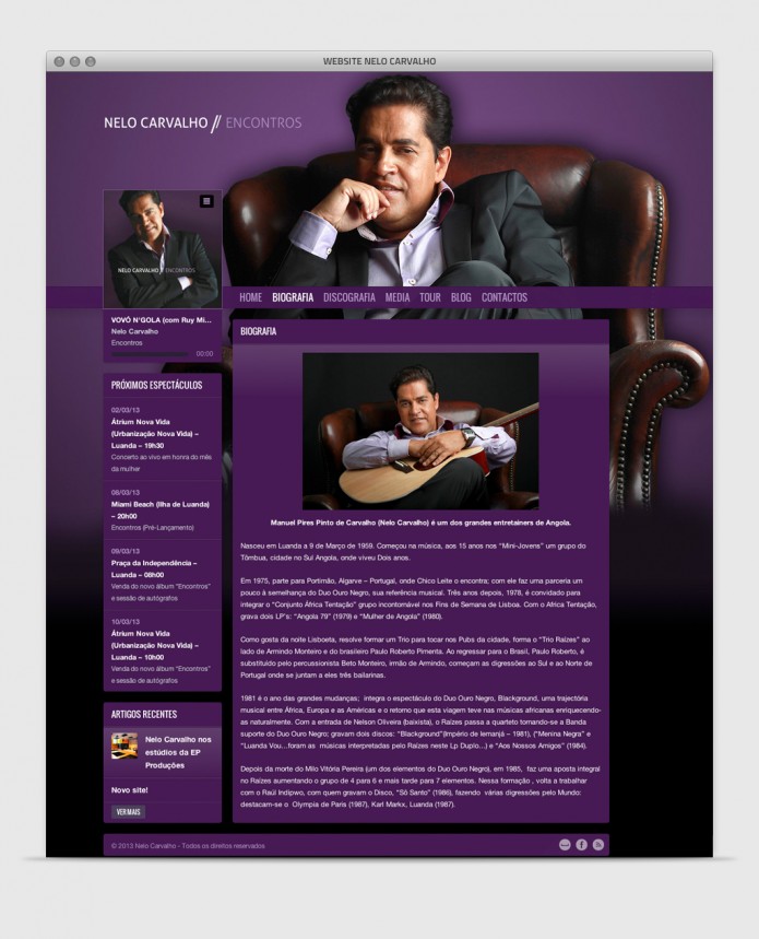 Nelo Carvalho – website